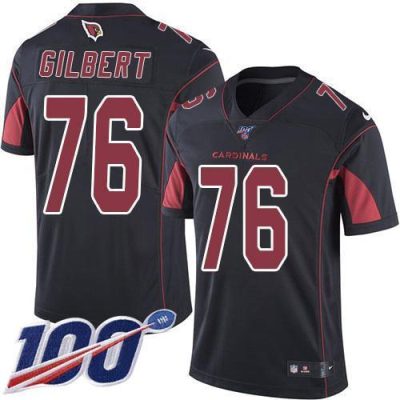 Nike Arizona Cardinals #76 Marcus Gilbert Black Stitched NFL Limited Rush 100th Season Jersey