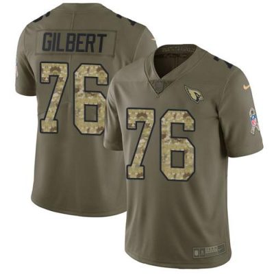 Nike Arizona Cardinals #76 Marcus Gilbert Olive/Camo Stitched NFL Limited 2017 Salute to Service Jersey