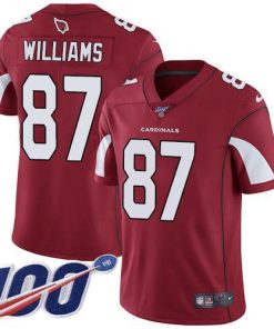 Nike Arizona Cardinals #87 Maxx Williams Red Team Color Stitched NFL 100th Season Vapor Limited Jersey