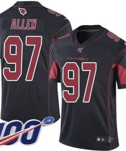 Nike Arizona Cardinals #97 Zach Allen Black Stitched NFL Limited Rush 100th Season Jersey