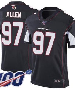 Nike Arizona Cardinals #97 Zach Allen Black Alternate Stitched NFL 100th Season Vapor Limited Jersey