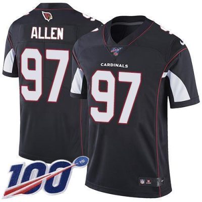 Nike Arizona Cardinals #97 Zach Allen Black Alternate Stitched NFL 100th Season Vapor Limited Jersey
