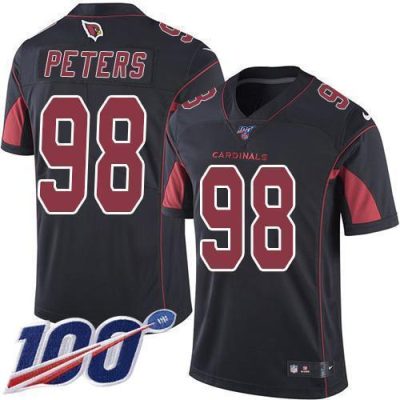 Nike Arizona Cardinals #98 Corey Peters Black Stitched NFL Limited Rush 100th Season Jersey