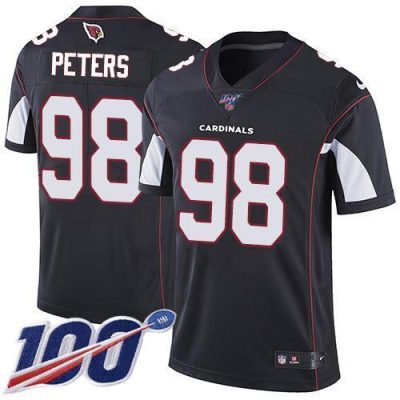 Nike Arizona Cardinals #98 Corey Peters Black Alternate Stitched NFL 100th Season Vapor Limited Jersey