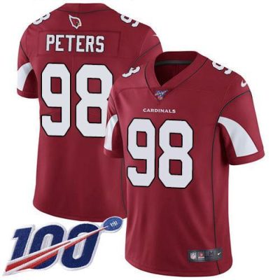 Nike Arizona Cardinals #98 Corey Peters Red Team Color Stitched NFL 100th Season Vapor Limited Jersey