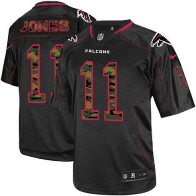 Nike Atlanta Falcons #11 Julio Jones Black Stitched NFL Elite Camo Fashion Jersey