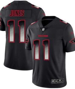 Nike Atlanta Falcons #11 Julio Jones Black Stitched NFL Vapor Untouchable Limited Smoke Fashion Jersey