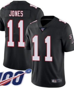 Nike Atlanta Falcons #11 Julio Jones Black Alternate Stitched NFL 100th Season Vapor Limited Jersey