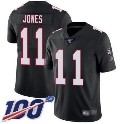 Nike Atlanta Falcons #11 Julio Jones Black Alternate Stitched NFL 100th Season Vapor Limited Jersey