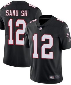 Nike Atlanta Falcons #12 Mohamed Sanu Sr Black Alternate Stitched NFL Vapor Untouchable Limited Jersey