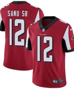Nike Atlanta Falcons #12 Mohamed Sanu Sr Red Team Color Stitched NFL Vapor Untouchable Limited Jersey