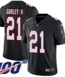 Nike Atlanta Falcons #21 Todd Gurley II Black Alternate Stitched NFL 100th Season Vapor Untouchable Limited Jersey