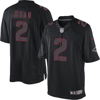 Nike Atlanta Falcons #2 Matt Ryan Black Stitched NFL Impact Limited Jersey