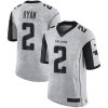 Nike Atlanta Falcons #2 Matt Ryan Gray Stitched NFL Limited Gridiron Gray II Jersey