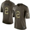 Nike Atlanta Falcons #2 Matt Ryan Green Stitched NFL Limited 2015 Salute to Service Jersey