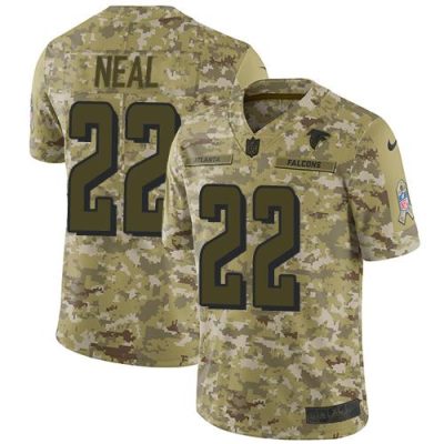 Nike Atlanta Falcons #22 Keanu Neal Camo Stitched NFL Limited 2018 Salute To Service Jersey