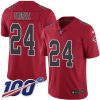 Nike Atlanta Falcons #24 A.J. Terrell Red Stitched NFL Limited Rush 100th Season Jersey