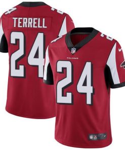 Nike Atlanta Falcons #24 A.J. Terrell Red Team Color Stitched NFL Vapor Untouchable Limited Jersey
