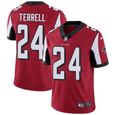 Nike Atlanta Falcons #24 A.J. Terrell Red Team Color Stitched NFL Vapor Untouchable Limited Jersey