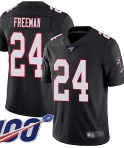 Nike Atlanta Falcons #24 Devonta Freeman Black Alternate Stitched NFL 100th Season Vapor Limited Jersey
