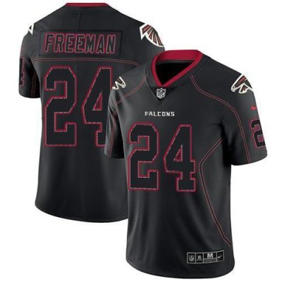 Nike Atlanta Falcons #24 Devonta Freeman Lights Out Black Stitched NFL Limited Rush Jersey