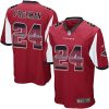 Nike Atlanta Falcons #24 Devonta Freeman Red Team Color Stitched NFL Limited Strobe Jersey