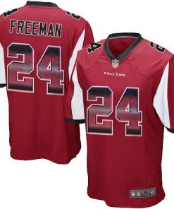Nike Atlanta Falcons #24 Devonta Freeman Red Team Color Stitched NFL Limited Strobe Jersey
