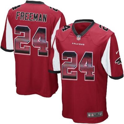 Nike Atlanta Falcons #24 Devonta Freeman Red Team Color Stitched NFL Limited Strobe Jersey