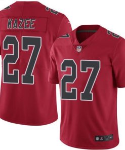 Nike Atlanta Falcons #27 Damontae Kazee Red Stitched NFL Limited Rush Jersey
