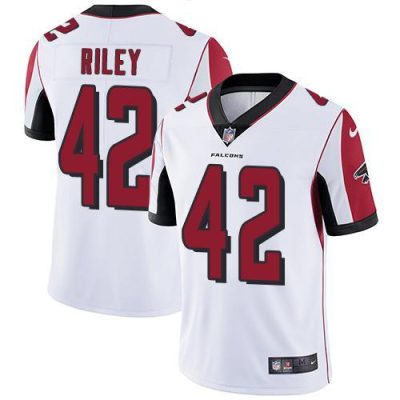 Nike Atlanta Falcons #42 Duke Riley White Stitched NFL Vapor Untouchable Limited Jersey