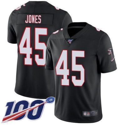Nike Atlanta Falcons #45 Deion Jones Black Alternate Stitched NFL 100th Season Vapor Limited Jersey