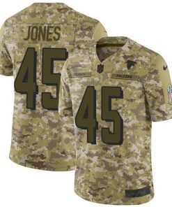 Nike Atlanta Falcons #45 Deion Jones Camo Stitched NFL Limited 2018 Salute To Service Jersey