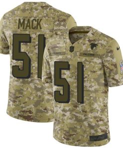 Nike Atlanta Falcons #51 Alex Mack Camo Stitched NFL Limited 2018 Salute To Service Jersey