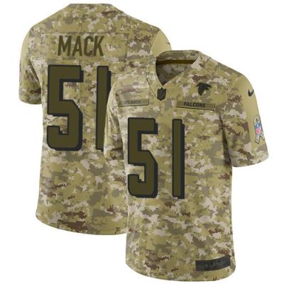 Nike Atlanta Falcons #51 Alex Mack Camo Stitched NFL Limited 2018 Salute To Service Jersey