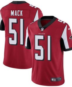 Nike Atlanta Falcons #51 Alex Mack Red Team Color Stitched NFL Vapor Untouchable Limited Jersey
