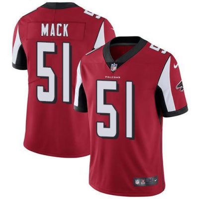 Nike Atlanta Falcons #51 Alex Mack Red Team Color Stitched NFL Vapor Untouchable Limited Jersey