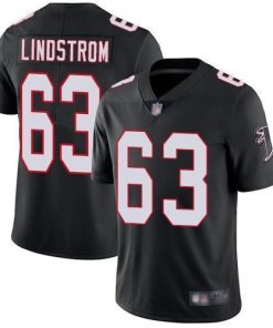 Nike Atlanta Falcons #63 Chris Lindstrom Black Alternate Stitched NFL Vapor Untouchable Limited Jersey
