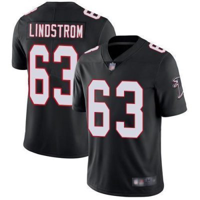 Nike Atlanta Falcons #63 Chris Lindstrom Black Alternate Stitched NFL Vapor Untouchable Limited Jersey