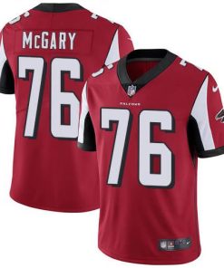 Nike Atlanta Falcons #76 Kaleb McGary Red Team Color Stitched NFL Vapor Untouchable Limited Jersey