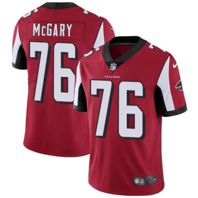 Nike Atlanta Falcons #76 Kaleb McGary Red Team Color Stitched NFL Vapor Untouchable Limited Jersey