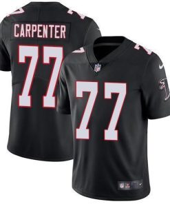 Nike Atlanta Falcons #77 James Carpenter Black Alternate Stitched NFL Vapor Untouchable Limited Jersey