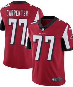 Nike Atlanta Falcons #77 James Carpenter Red Team Color Stitched NFL Vapor Untouchable Limited Jersey
