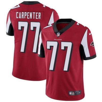Nike Atlanta Falcons #77 James Carpenter Red Team Color Stitched NFL Vapor Untouchable Limited Jersey