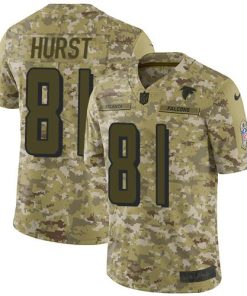 Nike Atlanta Falcons #81 Hayden Hurst Camo Stitched NFL Limited 2018 Salute To Service Jersey