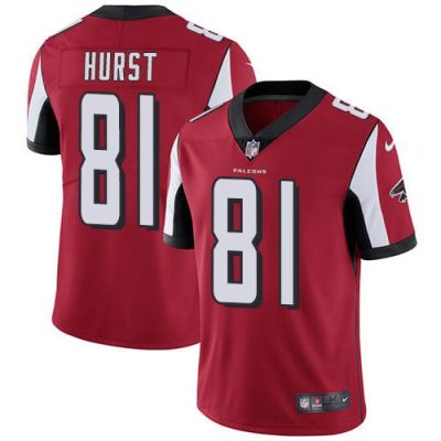 Nike Atlanta Falcons #81 Hayden Hurst Red Team Color Stitched NFL Vapor Untouchable Limited Jersey