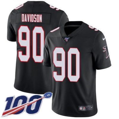 Nike Atlanta Falcons #90 Marlon Davidson Black Alternate Stitched NFL 100th Season Vapor Untouchable Limited Jersey
