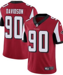 Nike Atlanta Falcons #90 Marlon Davidson Red Team Color Stitched NFL Vapor Untouchable Limited Jersey