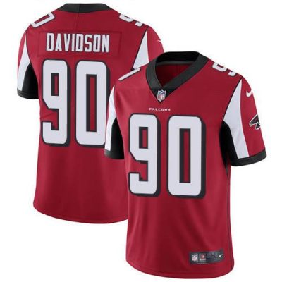 Nike Atlanta Falcons #90 Marlon Davidson Red Team Color Stitched NFL Vapor Untouchable Limited Jersey
