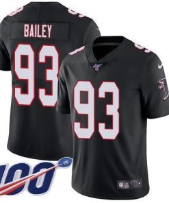 Nike Atlanta Falcons #93 Allen Bailey Black Alternate Stitched NFL 100th Season Vapor Untouchable Limited Jersey