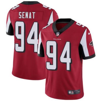 Nike Atlanta Falcons #94 Deadrin Senat Red Team Color Stitched NFL Vapor Untouchable Limited Jersey